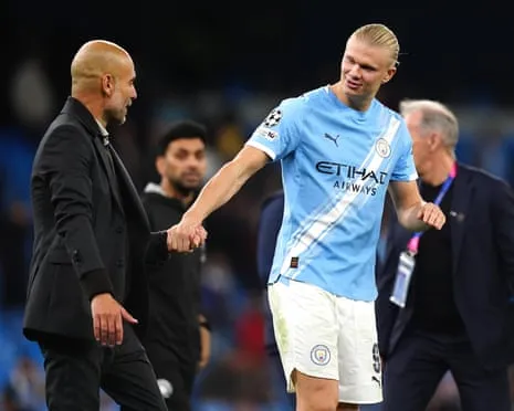 Haaland Joins Elite UCL Half-Century Group, Hailed by Pep as CR7 and Lionel Messi's Peer